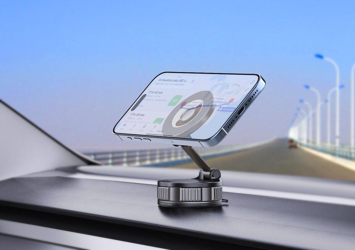 SSVCAAR MagLock Pro magnetic dashboard holder with phone mounted